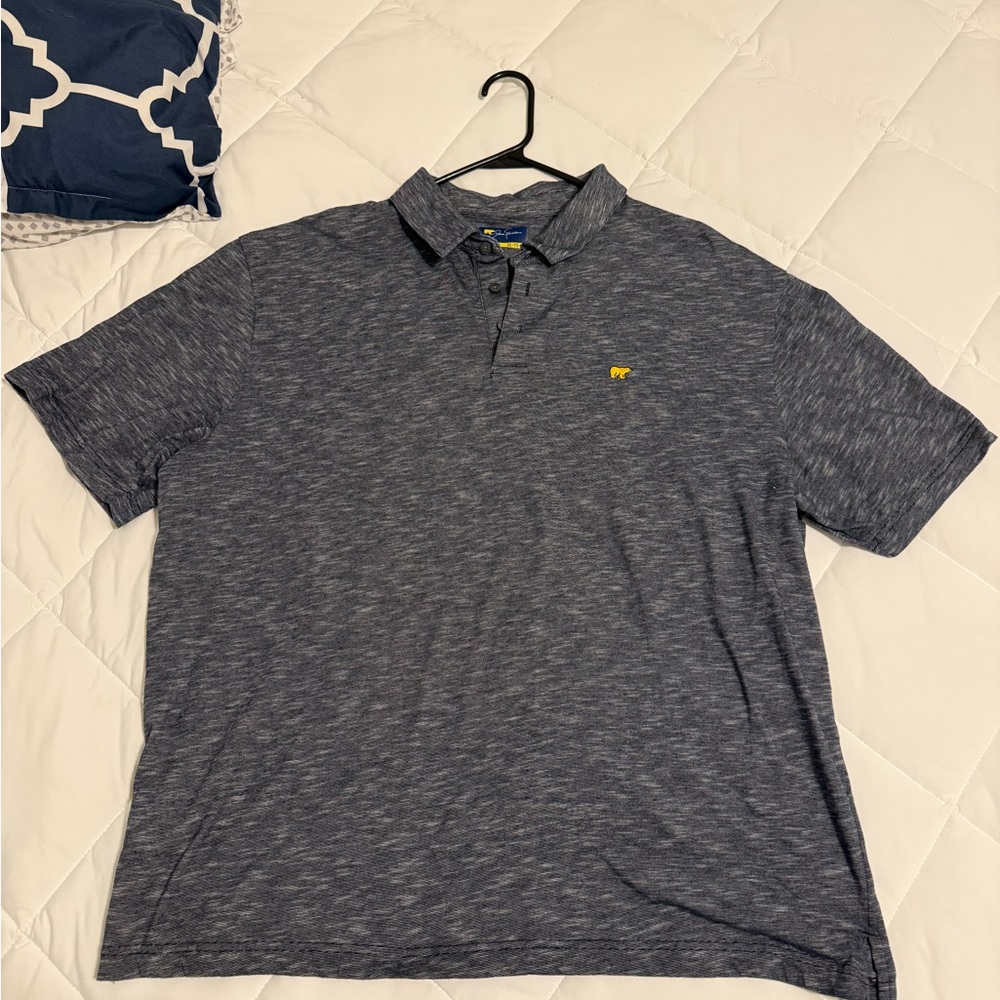 Gray Polo Shirt Classic Cotton Blend